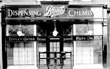 Archive image of Boots the Chemist at 19-21 Burleigh Street, supplied by CGAP